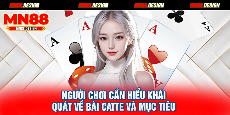 Người chơi cần hiểu khái quát về bài catte và mục tiêu