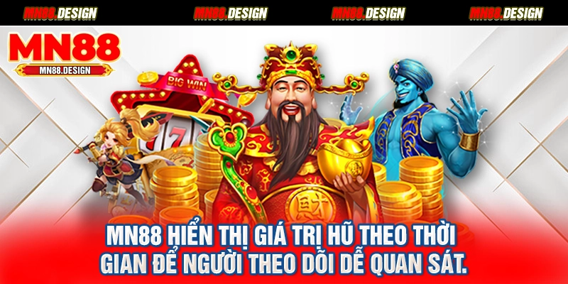 MN88 hiển thị giá trị hũ theo thời gian để người theo dõi dễ quan sát.